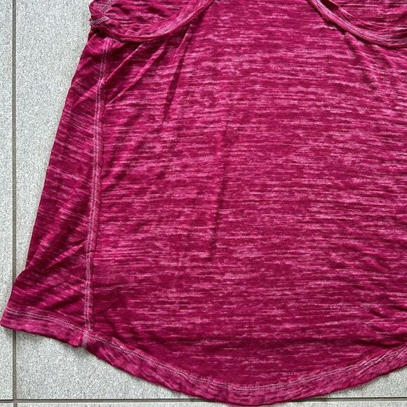 NWT Free People Brisbane Lightweight Racerback Mock Neck Tank Top Fuchsia XS - Picture 12 of 16
